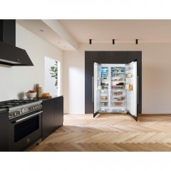 BERTAZZONI RFL6075S5FPNS ΨΥΓΕΙΟ SIDE BY SIDE 135CM ΠΛΑΤΟΣ NO FROST DISPENCER ΝΕΡΟΥ ΠΑΓΟΜΗΧΑΝΗ